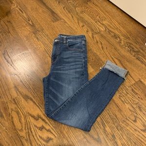American Eagle high rise cropped skinny jeans
